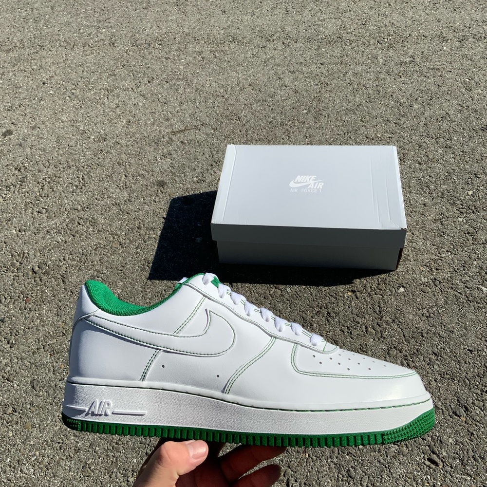 Nike Air Force 1 Contrast Stitch - White Pine Green 2020